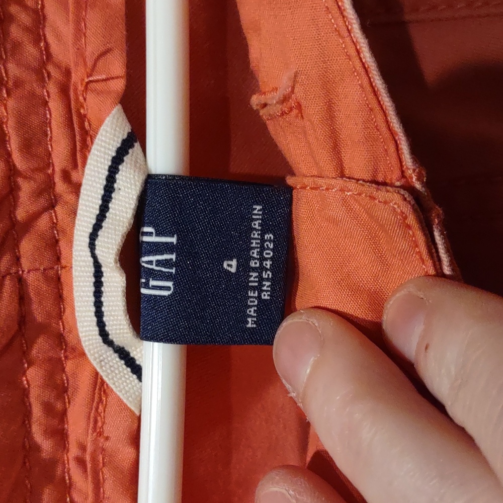 Gap Coral, Pink Cargo Capris Or Crop Pants, 4 - Picture 9 of 12
